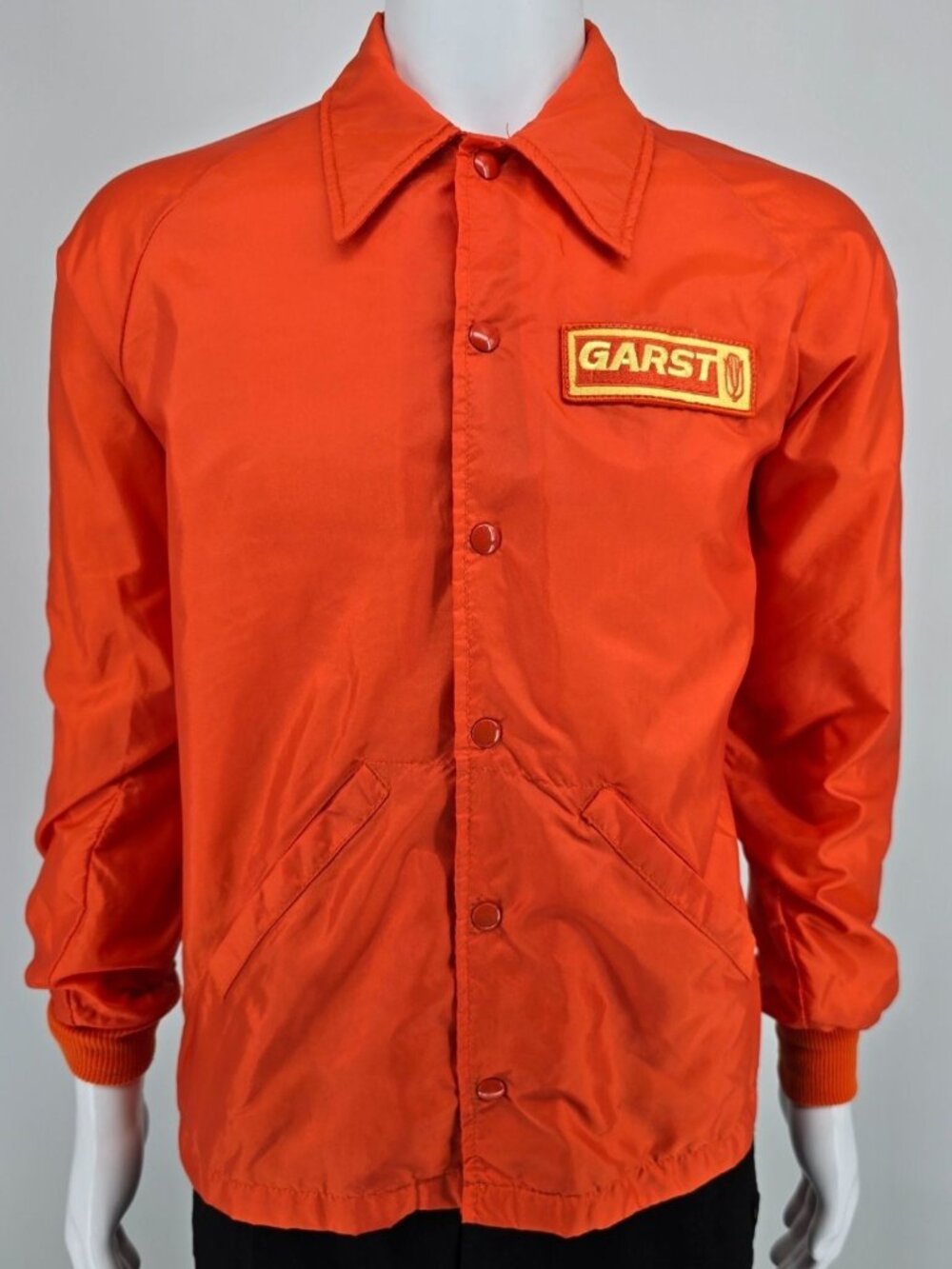 Vintage 1970s Swingster Garst Seed Company Nylon Windbreaker Jacket (M)